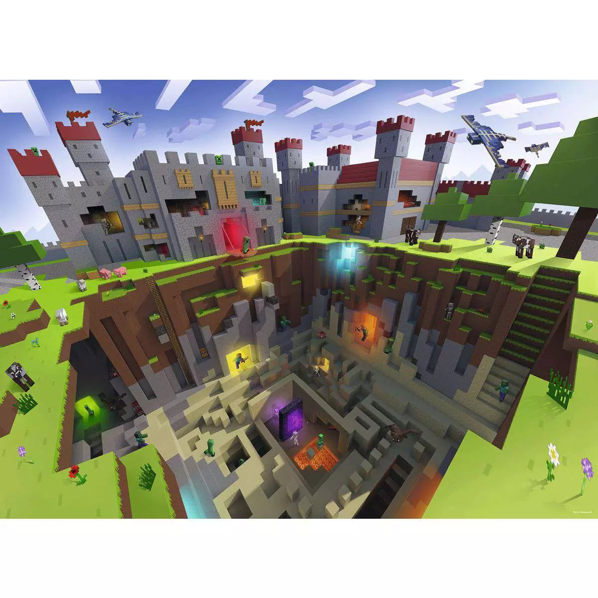 Minecraft Cutaway 300 Piece Puzzle