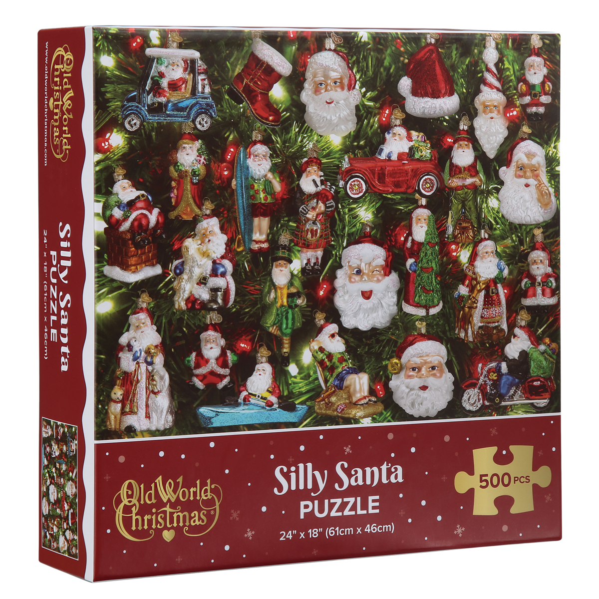 Silly Santa 500 Piece Old World Christmas Puzzle    