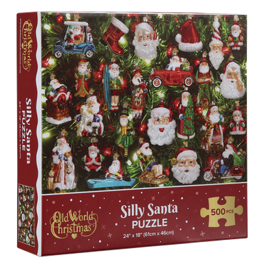 Silly Santa 500 Piece Old World Christmas Puzzle    