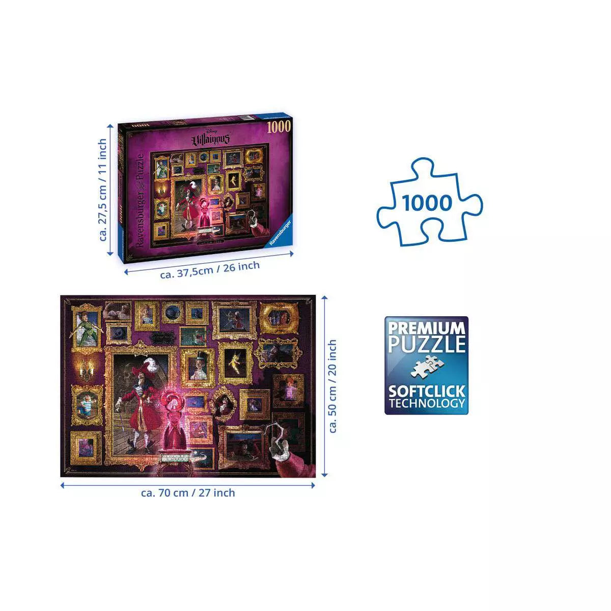Disney Villainous: Captain Hook 1000 Piece Puzzle