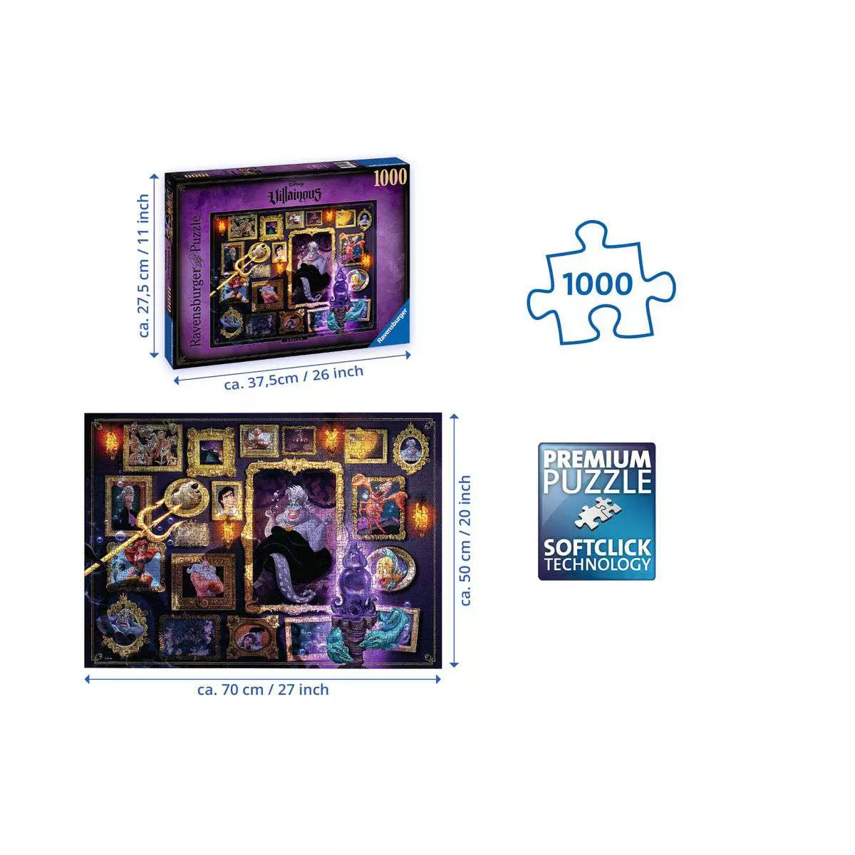 Disney Villainous: Ursula 1000 Piece Puzzle
