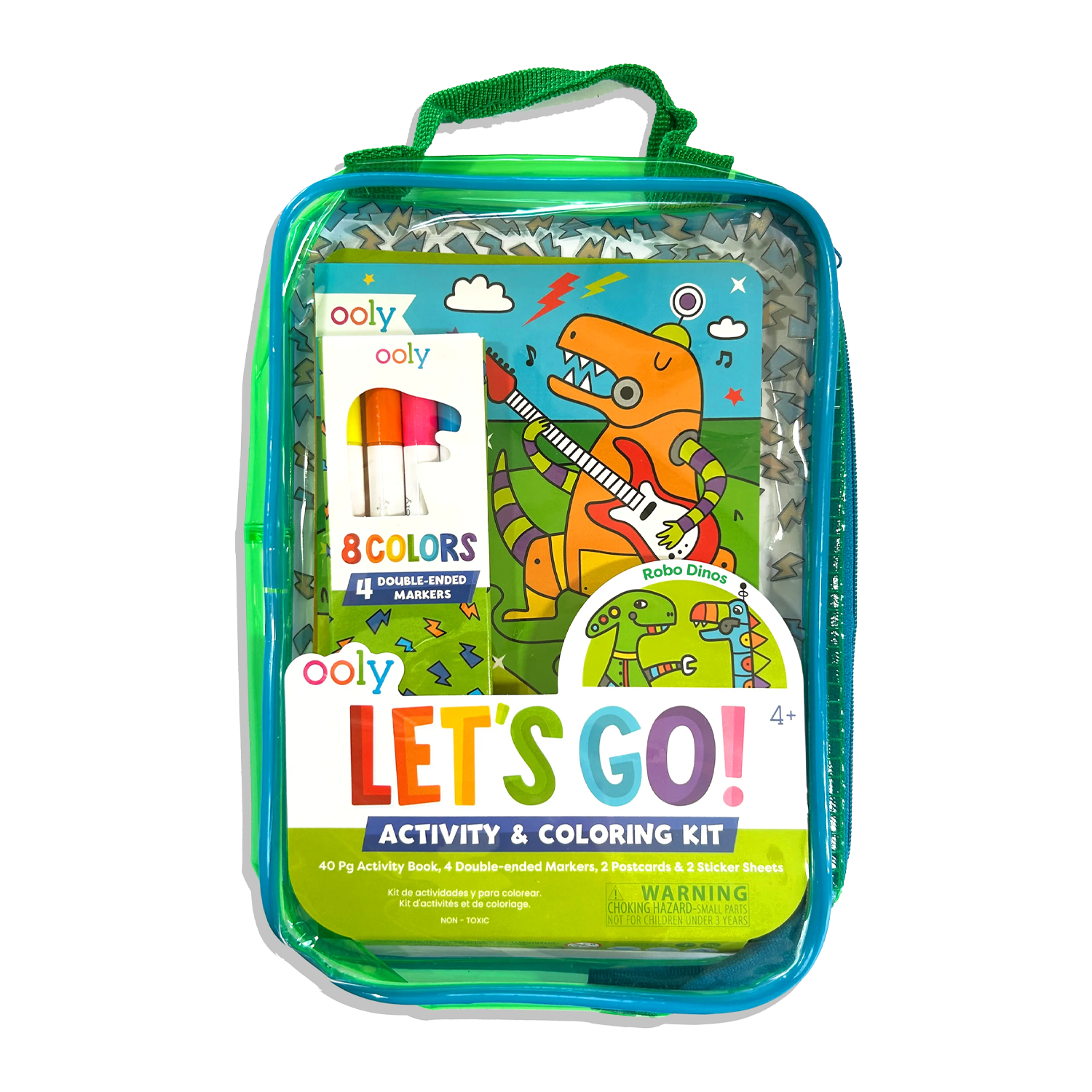 OOLY Let's Go! Activity & Coloring Kit - Robo Dinos