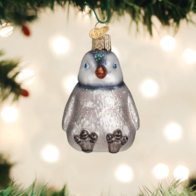 Old World Christmas Sitting Penguin Chick Ornament