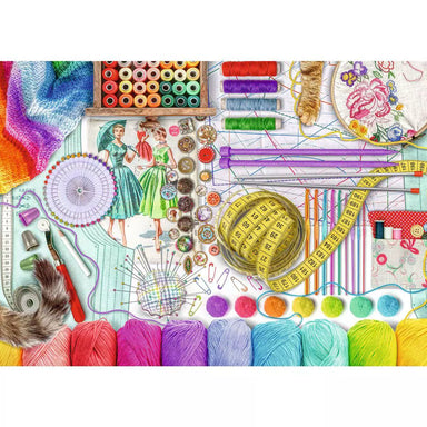 Needlework Station 500 Piece Large Format Puzzle