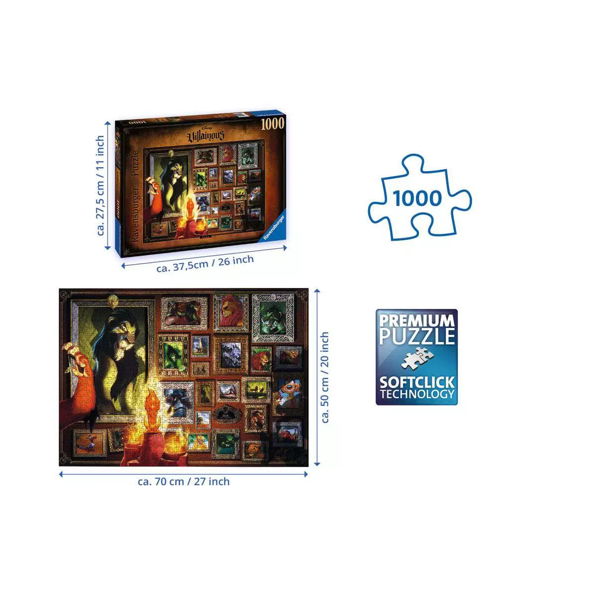 Disney Villainous: Scar 1000 Piece Puzzle