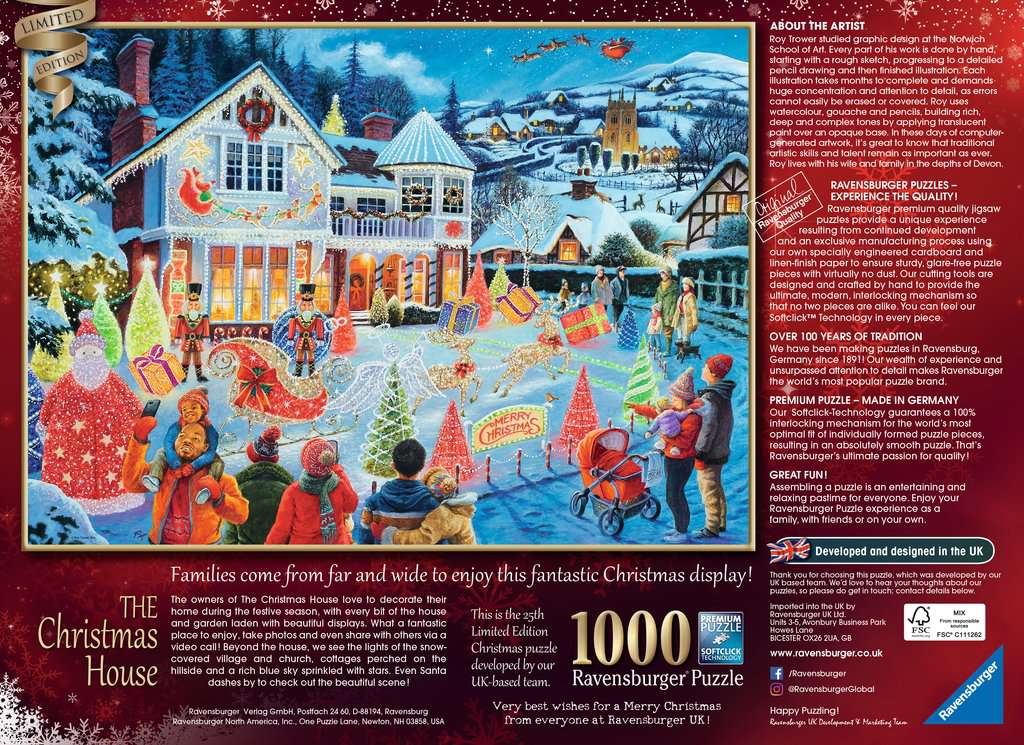 The Christmas House 1000 Piece Puzzle    