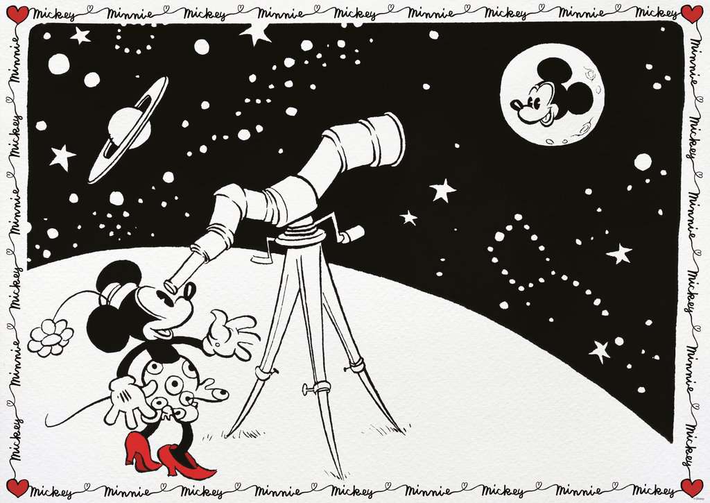 Disney Treasures From The Vault Minnie Mouse & Mickey Mouse 1000 Piece Puzzle    