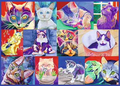 Hello Kitty Kat 500 Piece Large Format Puzzle    