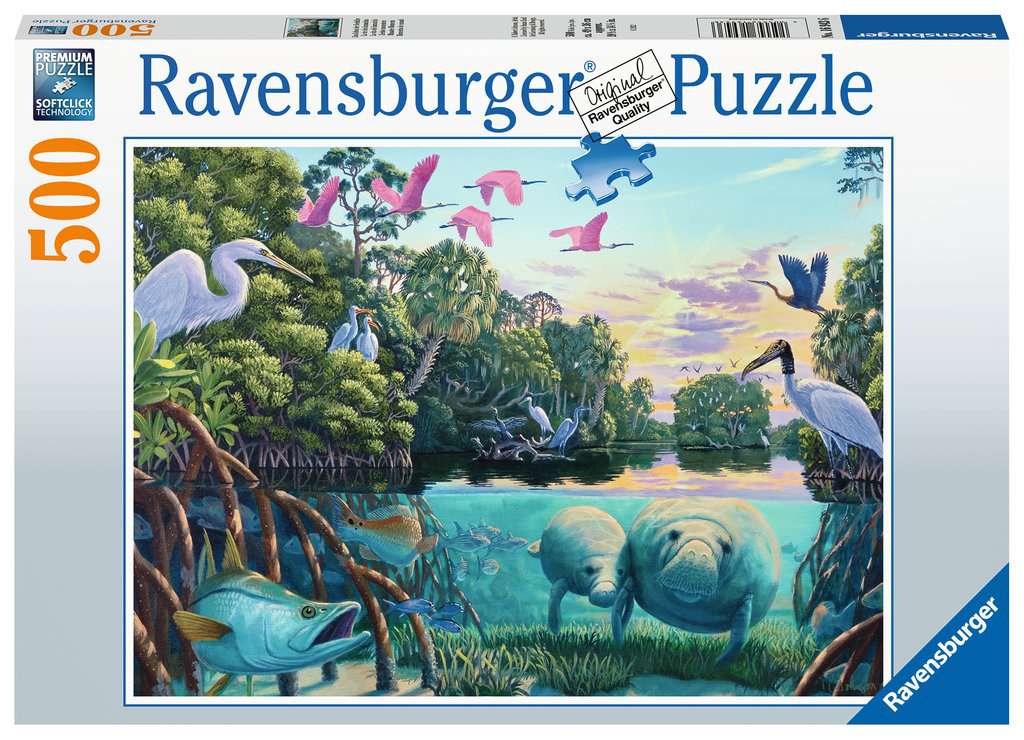 Manatee Moments 500 Piece Puzzle    