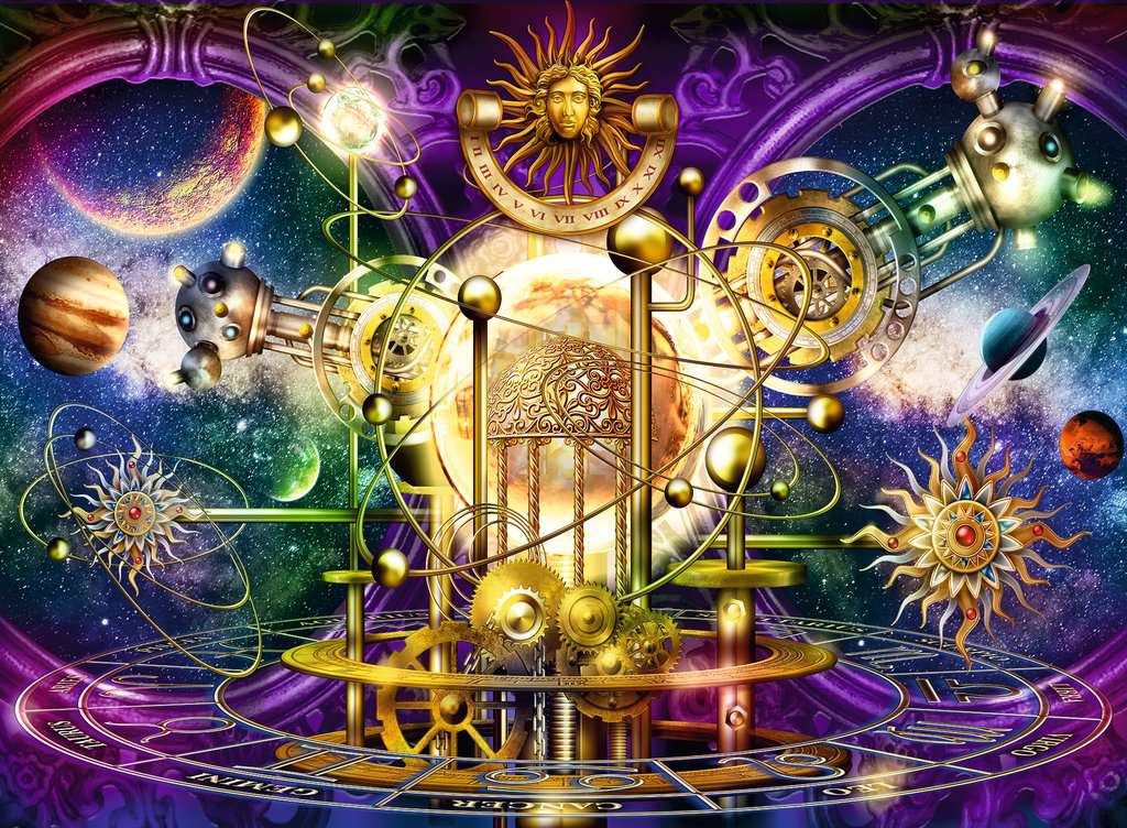 Golden Solar System 500 Piece Puzzle    