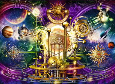 Golden Solar System 500 Piece Puzzle    