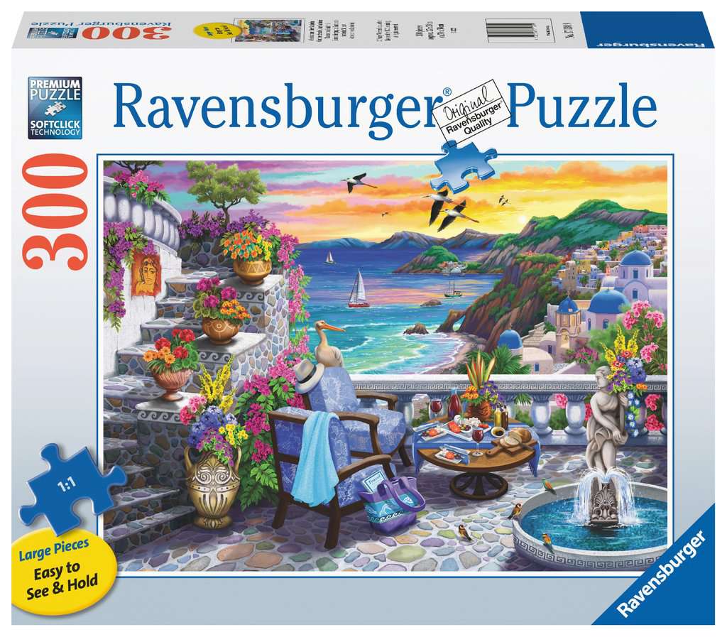 Santorini Sunset 300 Piece Large Format Puzzle