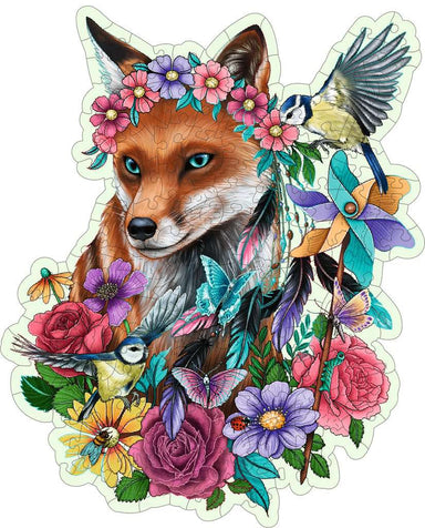 Wooden Puzzles: Colorful Fox 150 Piece Puzzle