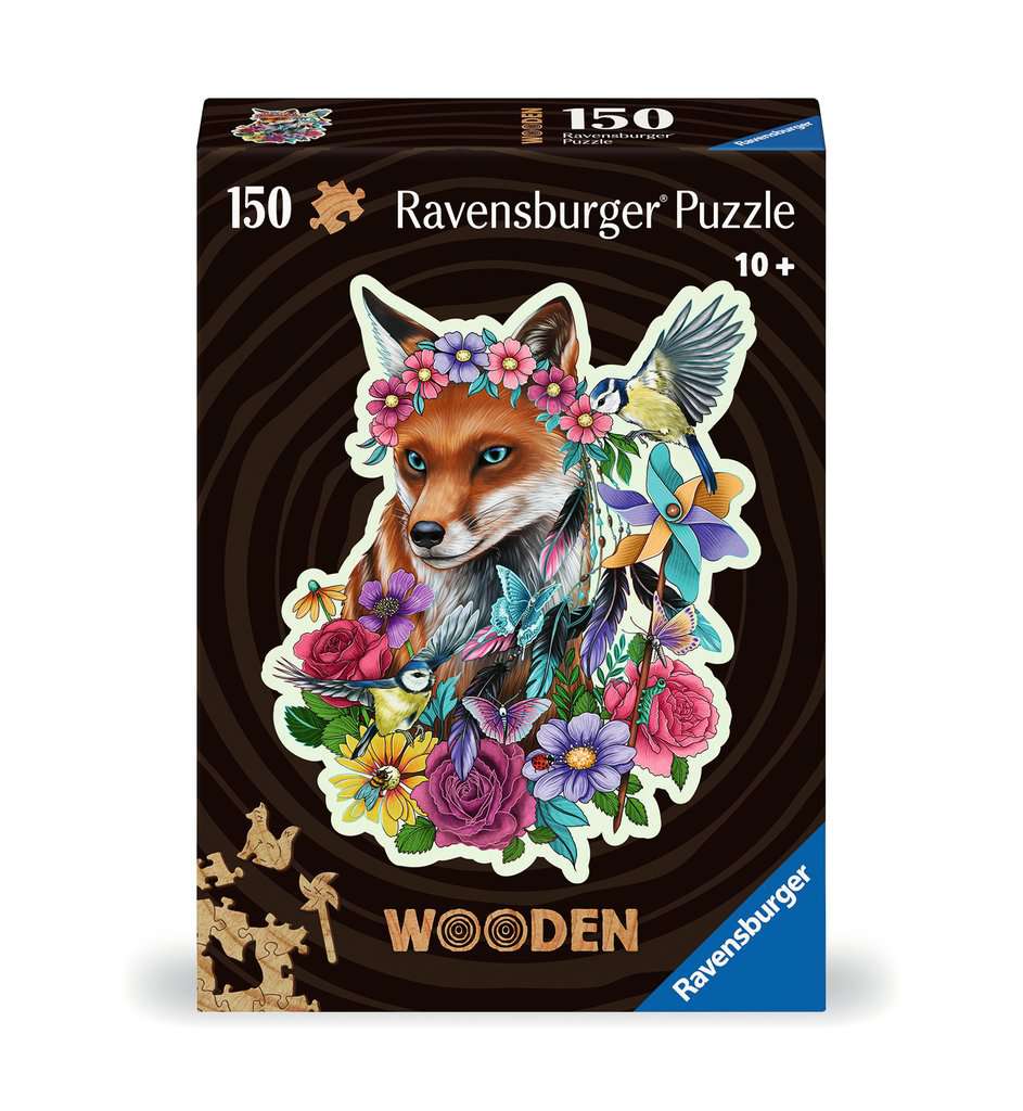 Wooden Puzzles: Colorful Fox 150 Piece Puzzle