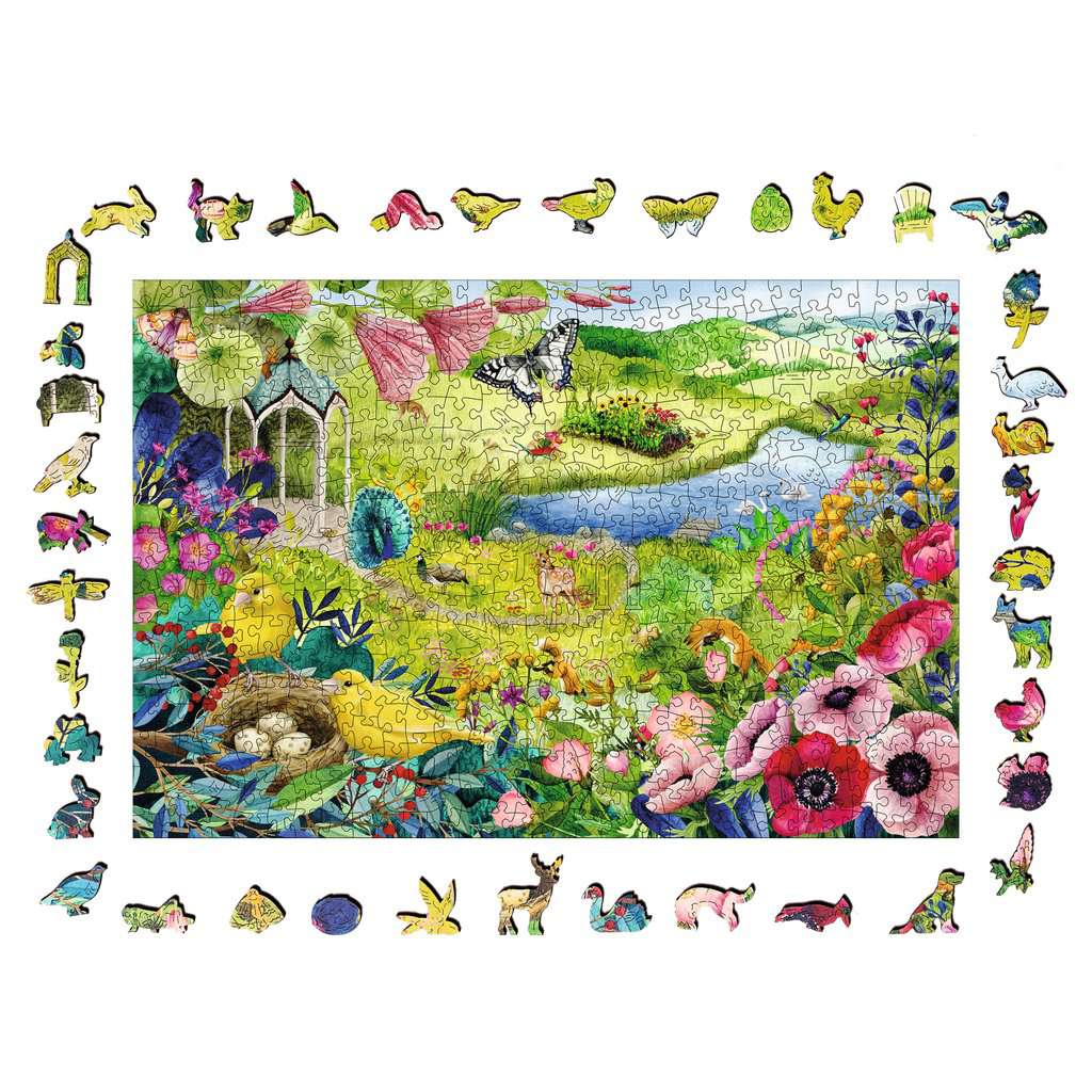 Wooden Puzzles: Nature Garden 500 Piece Puzzle
