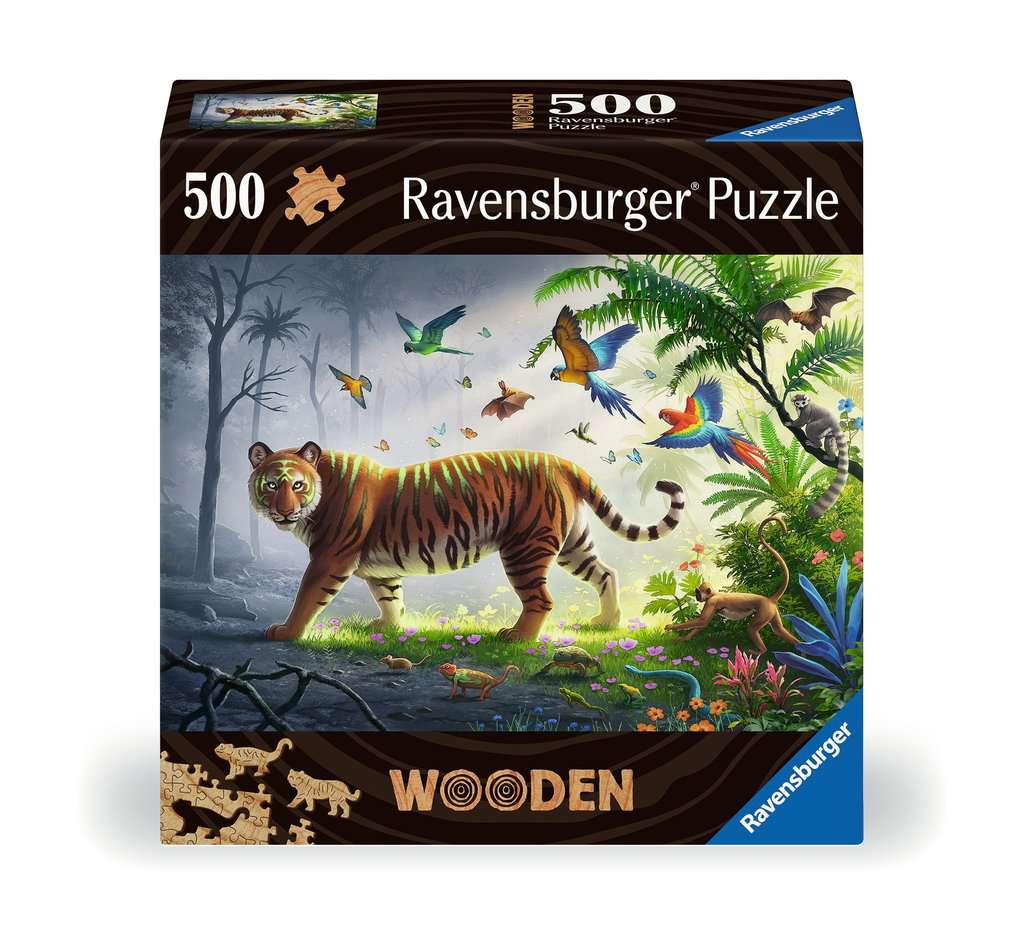 Wooden Puzzles: Jungle Tiger 500 Piece Puzzle