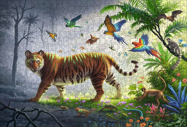 Wooden Puzzles: Jungle Tiger 500 Piece Puzzle