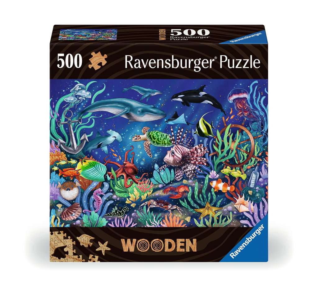 Wooden Puzzles: Under The Sea 500 Piece Puzzle