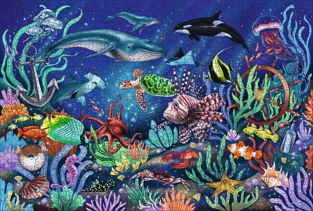 Wooden Puzzles: Under The Sea 500 Piece Puzzle