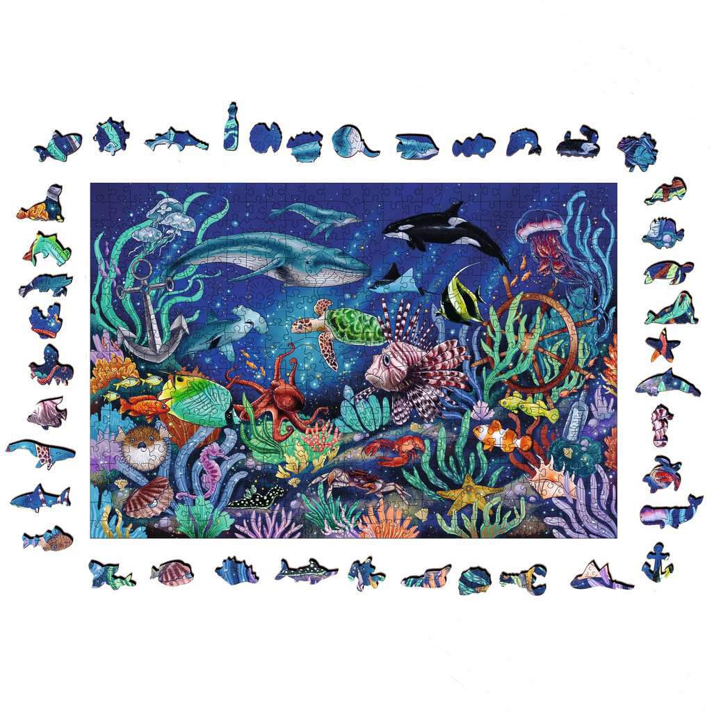 Wooden Puzzles: Under The Sea 500 Piece Puzzle