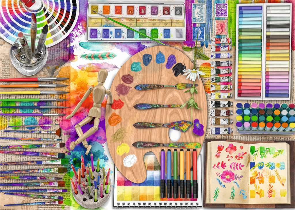 The Artist's Palette 500 Piece Large Format Puzzle    