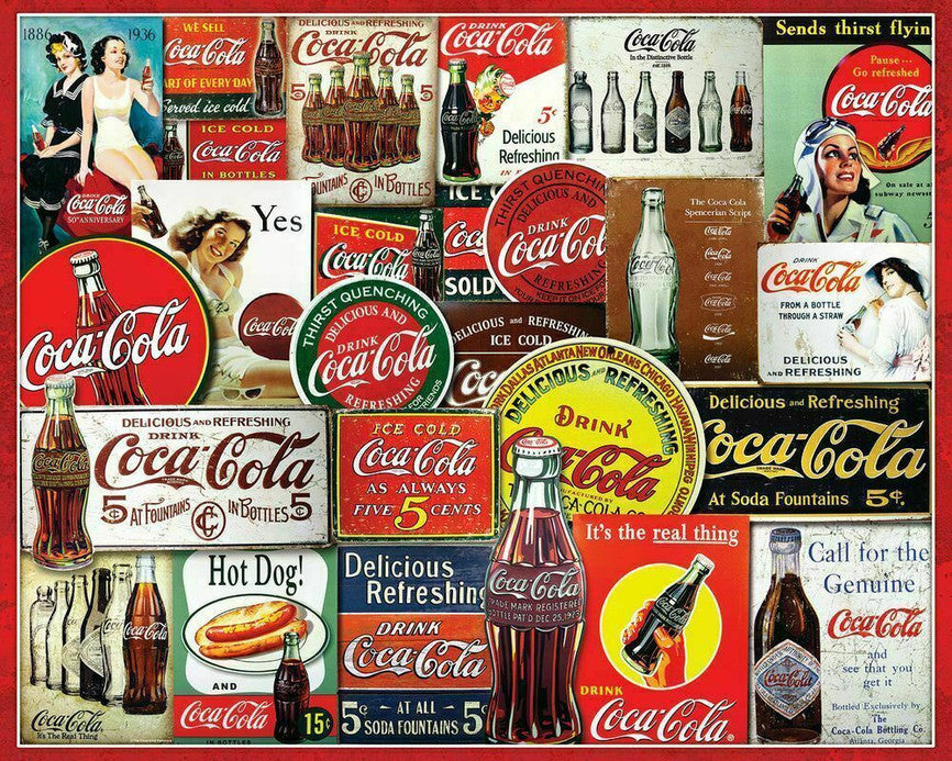 Coca-Cola Tin Signs 1000 Piece Puzzle in Collectors Tin