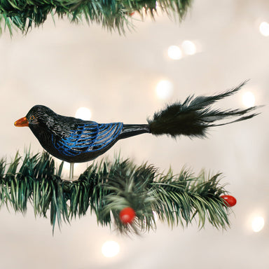 Old World Christmas Clip On Raven Ornament    