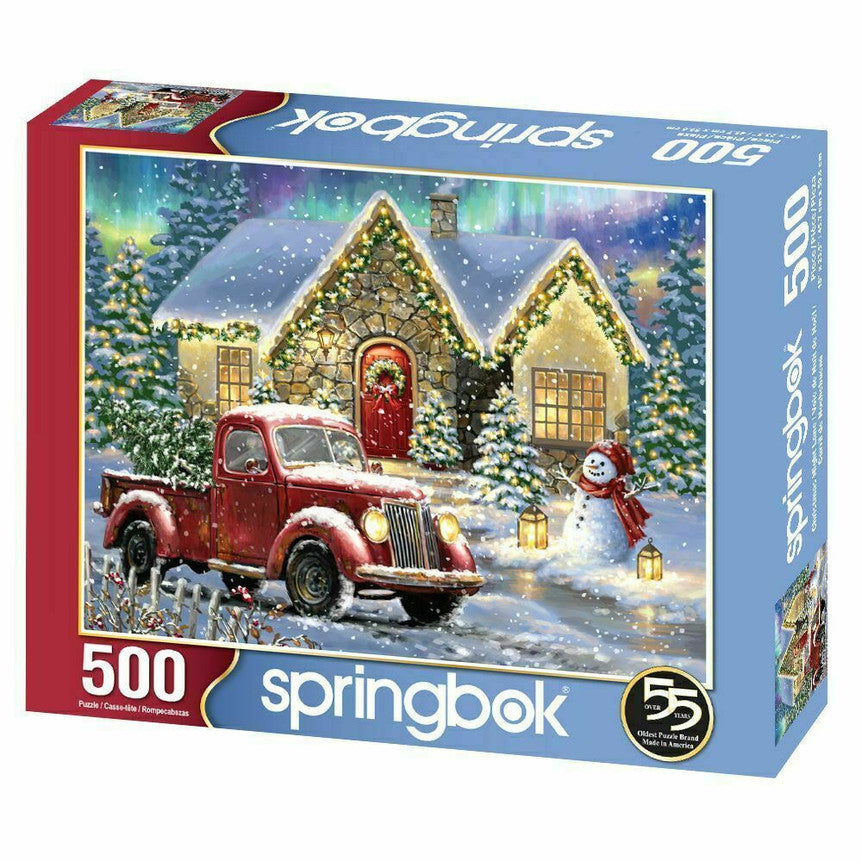 Christmas Night Lane 500 Piece Puzzle