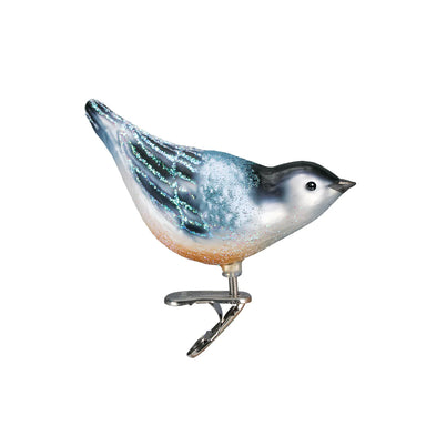Old World Christmas Nuthatch Clip On Ornament