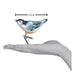 Old World Christmas Nuthatch Clip On Ornament