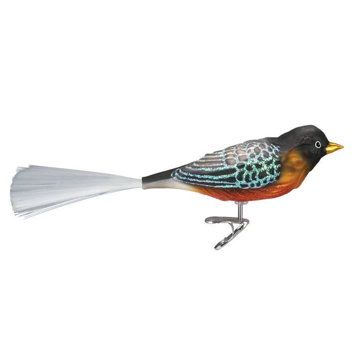 Old World Christmas Robin Clip On Ornament
