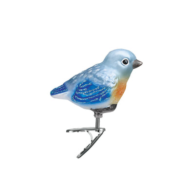 Old World Christmas Baby Bluebird Clip On Ornament