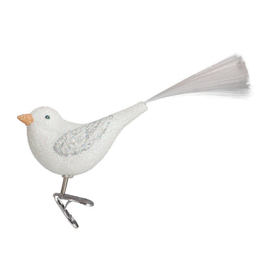 Old World Christmas Sparkling Snowbird Clip Ornament    