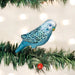 Old World Christmas Blue Miniature Parakeet Clip-On Ornament