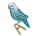 Old World Christmas Blue Miniature Parakeet Clip-On Ornament