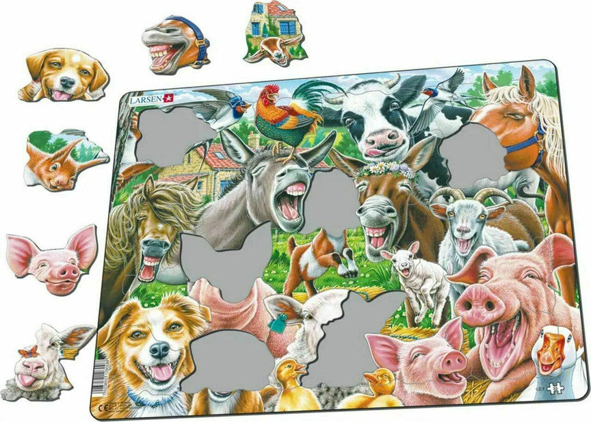 Happy Farm 33 Piece Larsen Frame Puzzle
