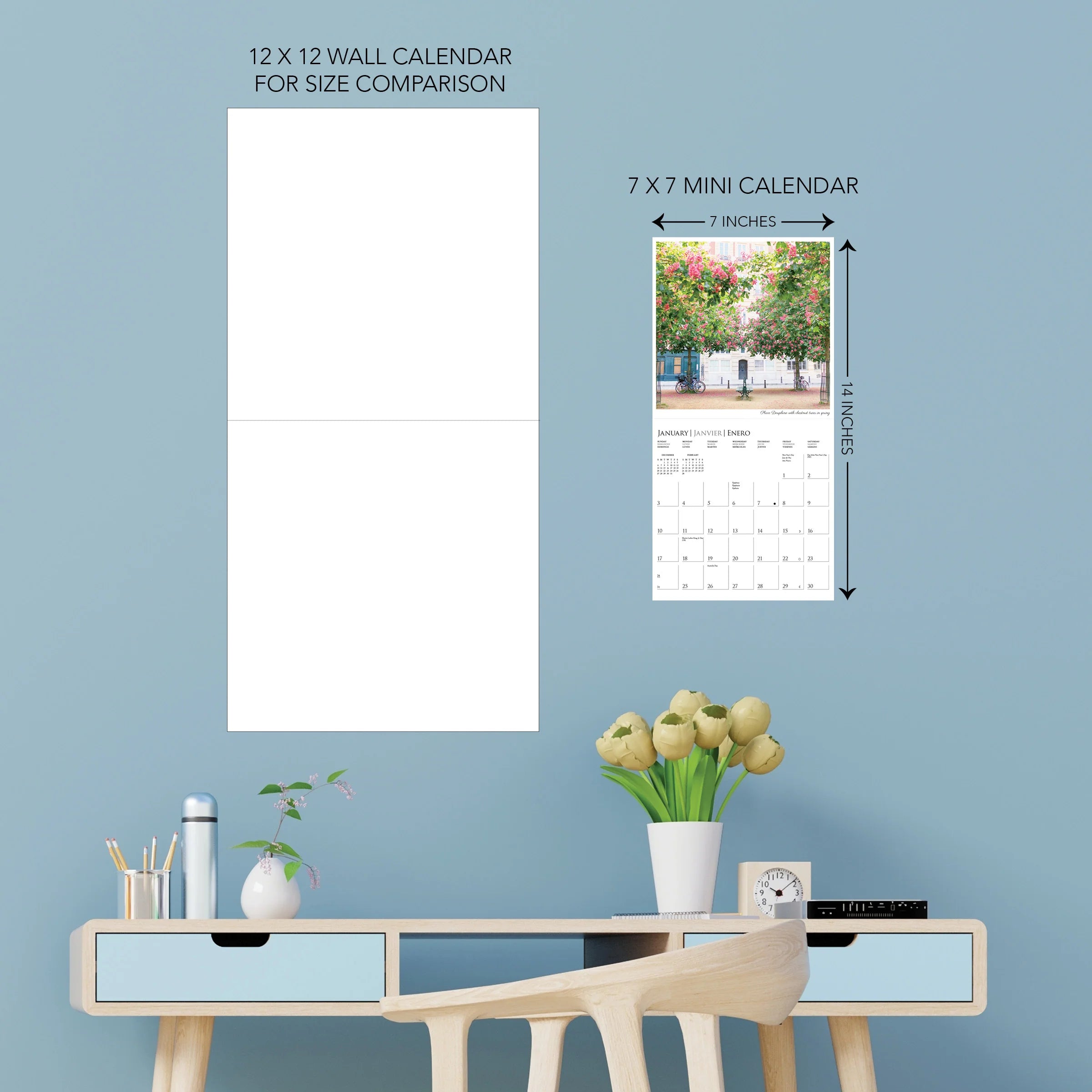 GRPH A Parisian Life 2027 Mini Wall Calendar