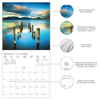 Serenity 2027 Mini Wall Calendar