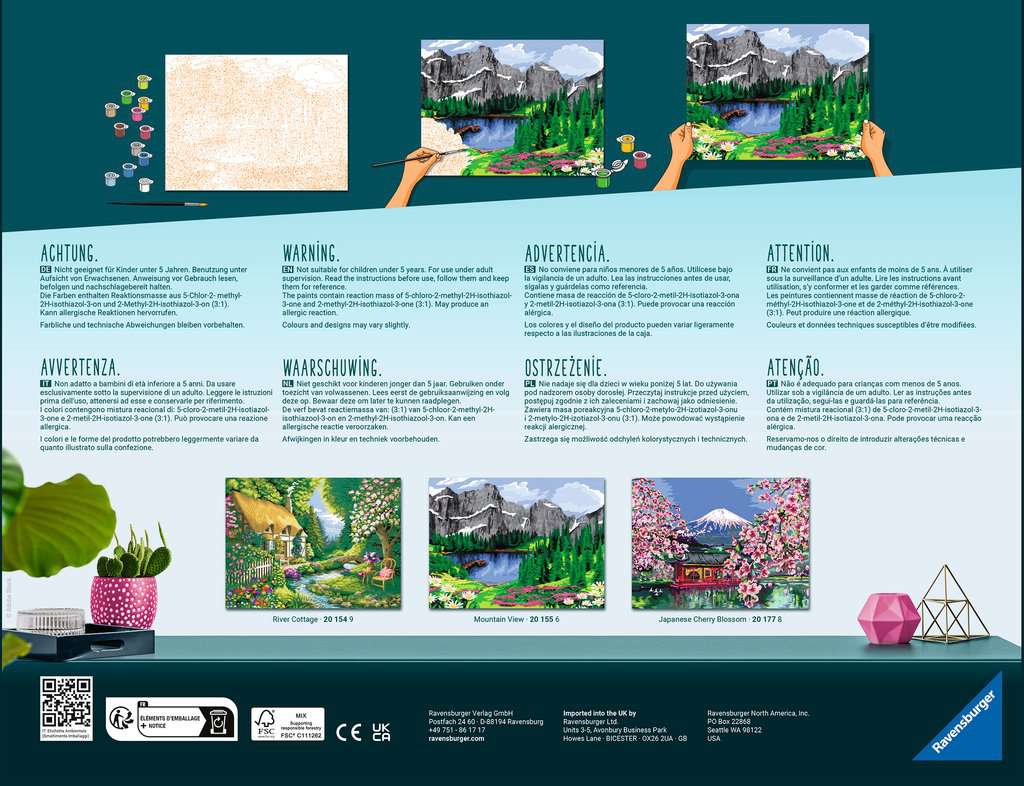 CreArt River Cottage Paint By Number Kit    