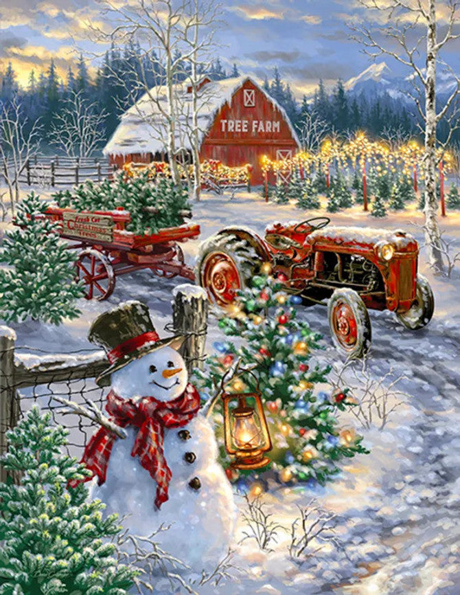 Christmas Tree Farm 500 Piece Puzzle