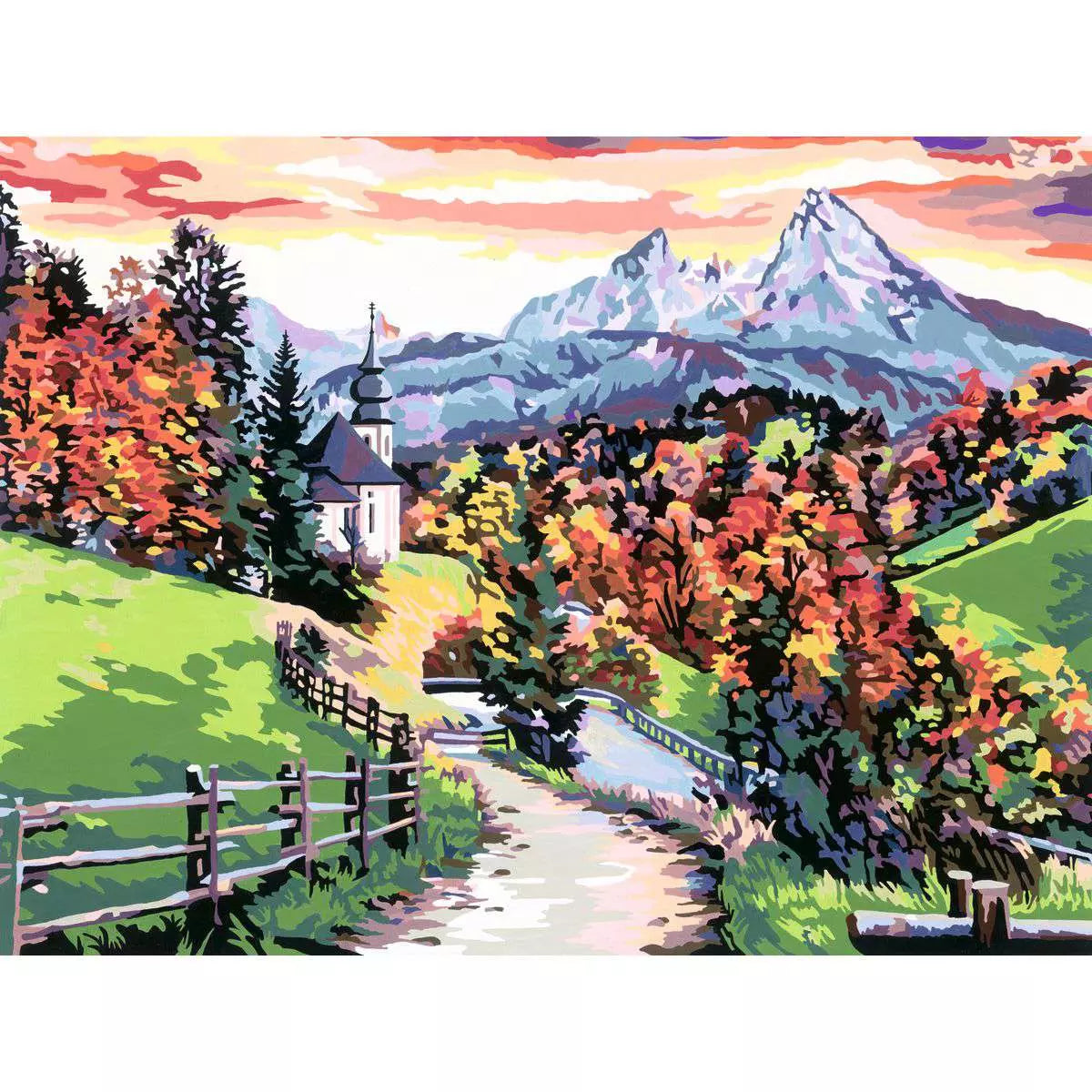 CreArt Beautiful Bavaria Paint-by-Number Kit