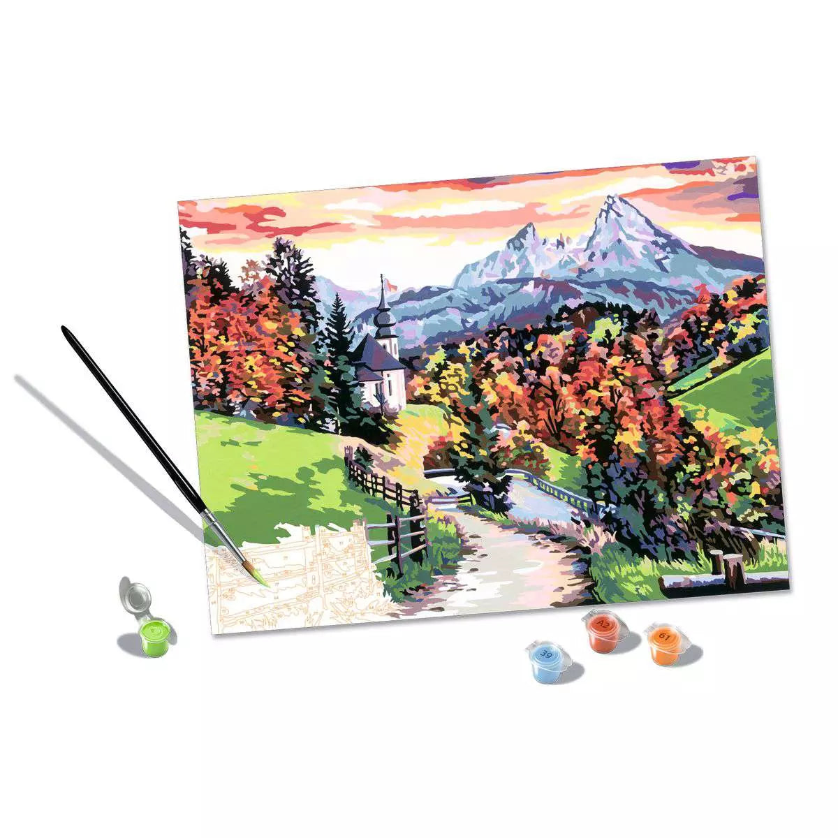 CreArt Beautiful Bavaria Paint-by-Number Kit
