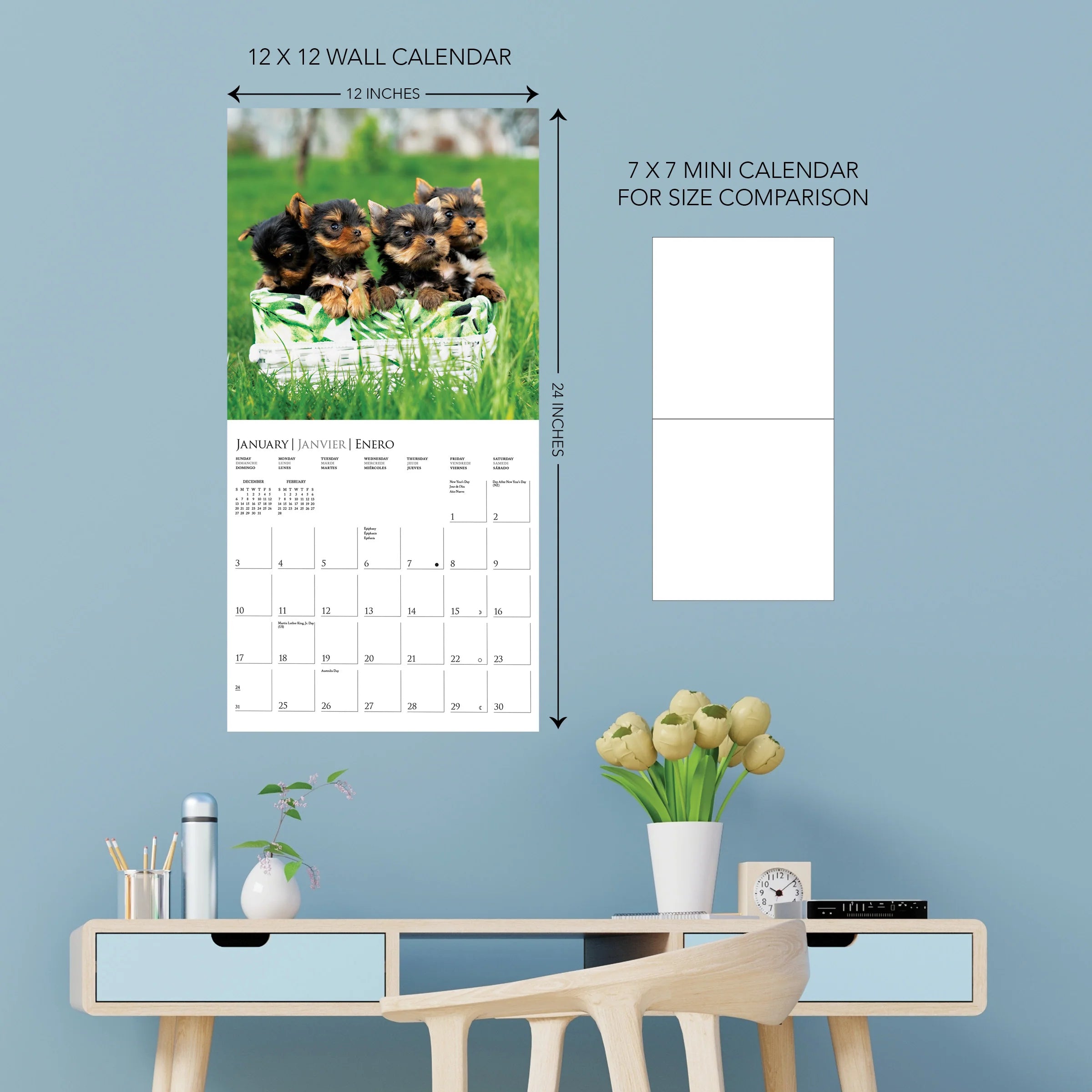 GRPH Puppy Love 2027 Wall Calendar