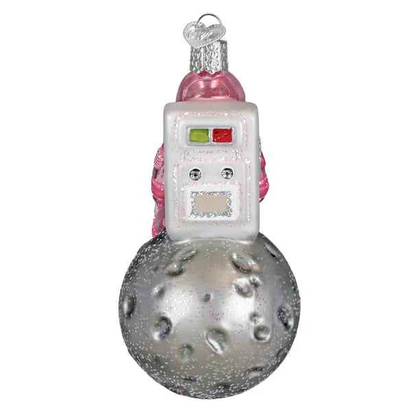 Old World Christmas Pink Astronaut Ornament