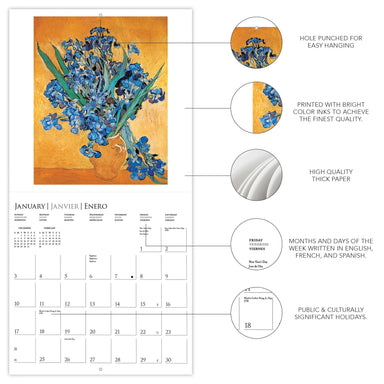 Vincent van Gogh 2027 Wall Calendar