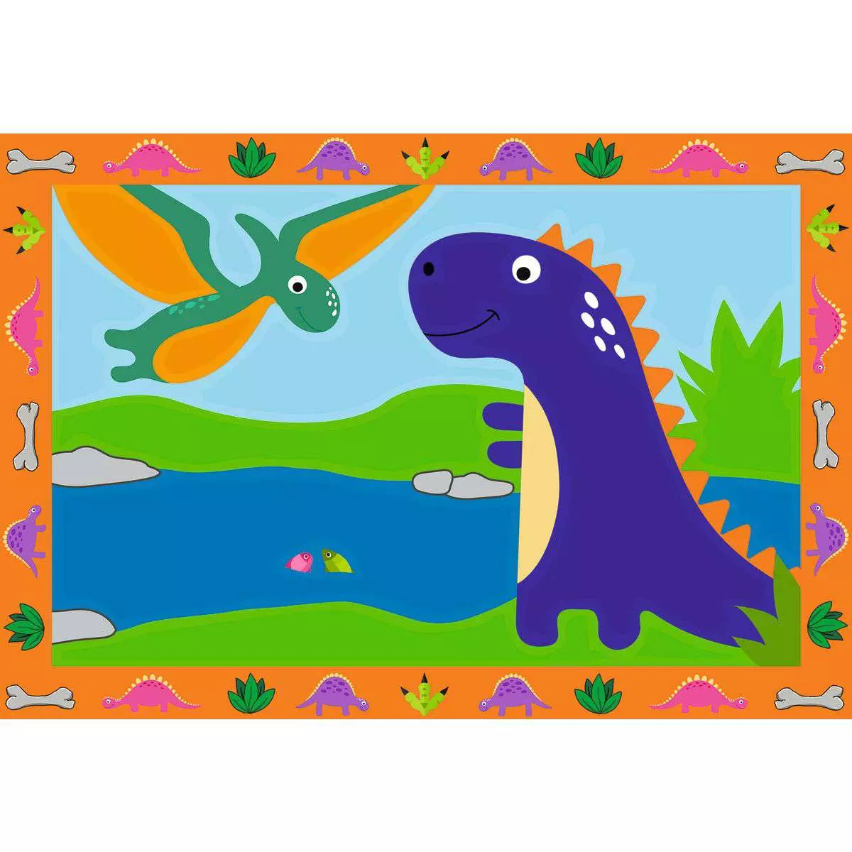 CreArt Junior Land of the Dinosaurs Paint-by-Number
