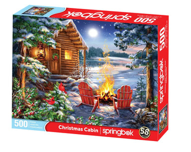 Christmas Cabin 500 Piece Puzzle