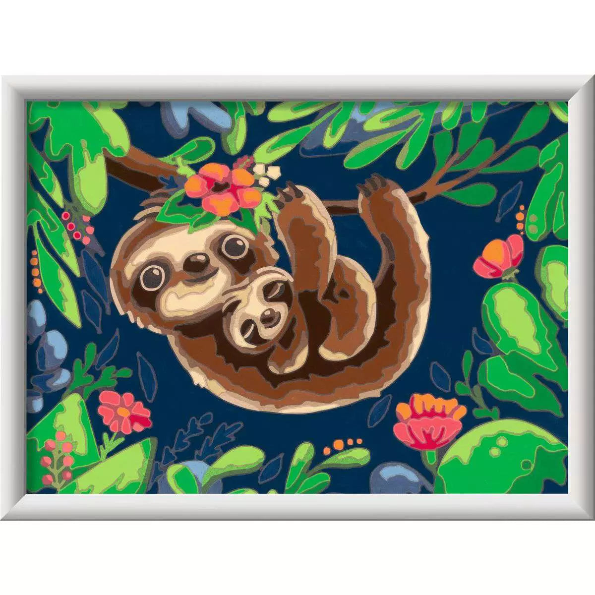 CreArt Sweet Sloths Paint-by-Number Kit