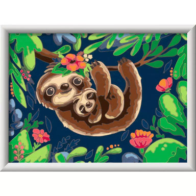 CreArt Sweet Sloths Paint-by-Number Kit