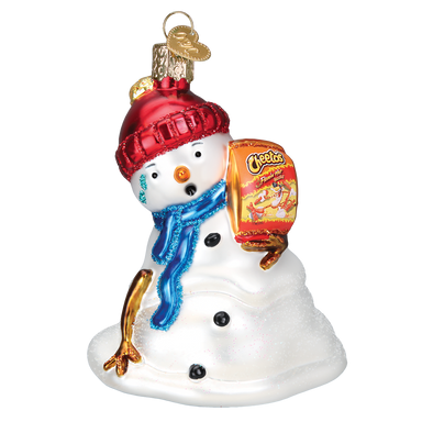 Old World Christmas Flamin' Hot Cheetos Snowman Ornament    
